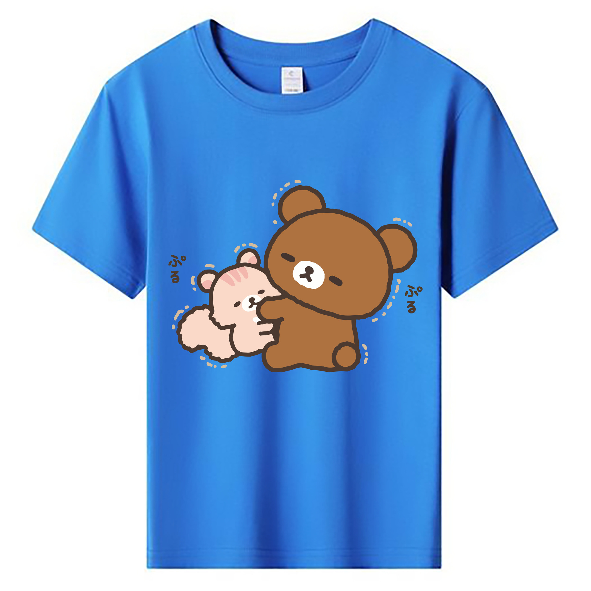 （画像用） リラックマ リラックマ キイロイトリ Rilakkuma Korilakkuma Kiiroitori 綿100％キッズTシャツ（フロントプリント）